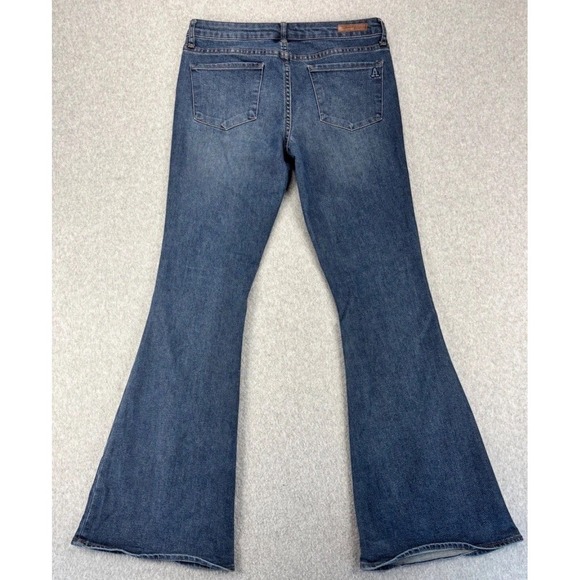 Articles Of Society Sz 28 Jeans Faith Flare Mid Rise Hippie Retro Boho Festival - Picture 9 of 14